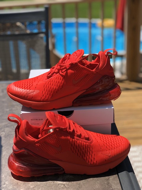 BRAND NEW Nike Air Max 270 âTriple Redâ (CV7544-600) US Size 12 NIB FAST SHIP | eBay