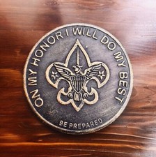 Boy Scout Pocket Lucky coin old patine