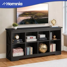 Rustic Console Table TV Stand for up to 65 in Media Entertainment Center Storage