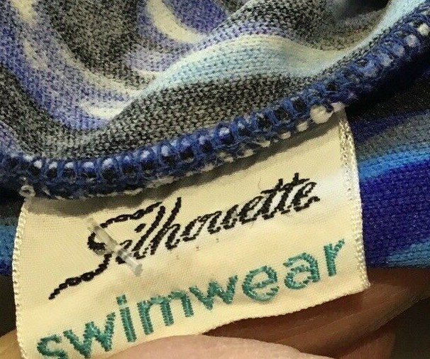 Vintage 60s/70s Silhouette "Ariadne" SwimmingCostume with Bra Cups, Size 34 7