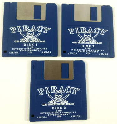 Jeu Commodore Amiga – Piracy On The High Seas – Loose, Disquettes (non Testé)
