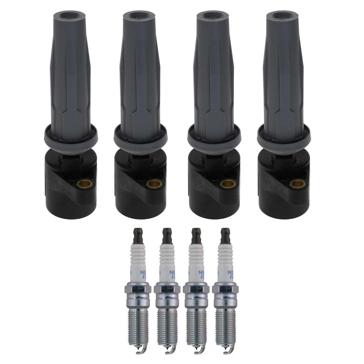 Bosch 4 Ignition Coil NGK 4 Laser Iridium Spark Plug Kit ForTribute 2.5 L4 09-11