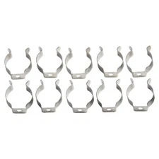 CLIPS Tool Holder 10pcs 6-28mm Manganese Steel SPRING TERRY CLIPS Silver