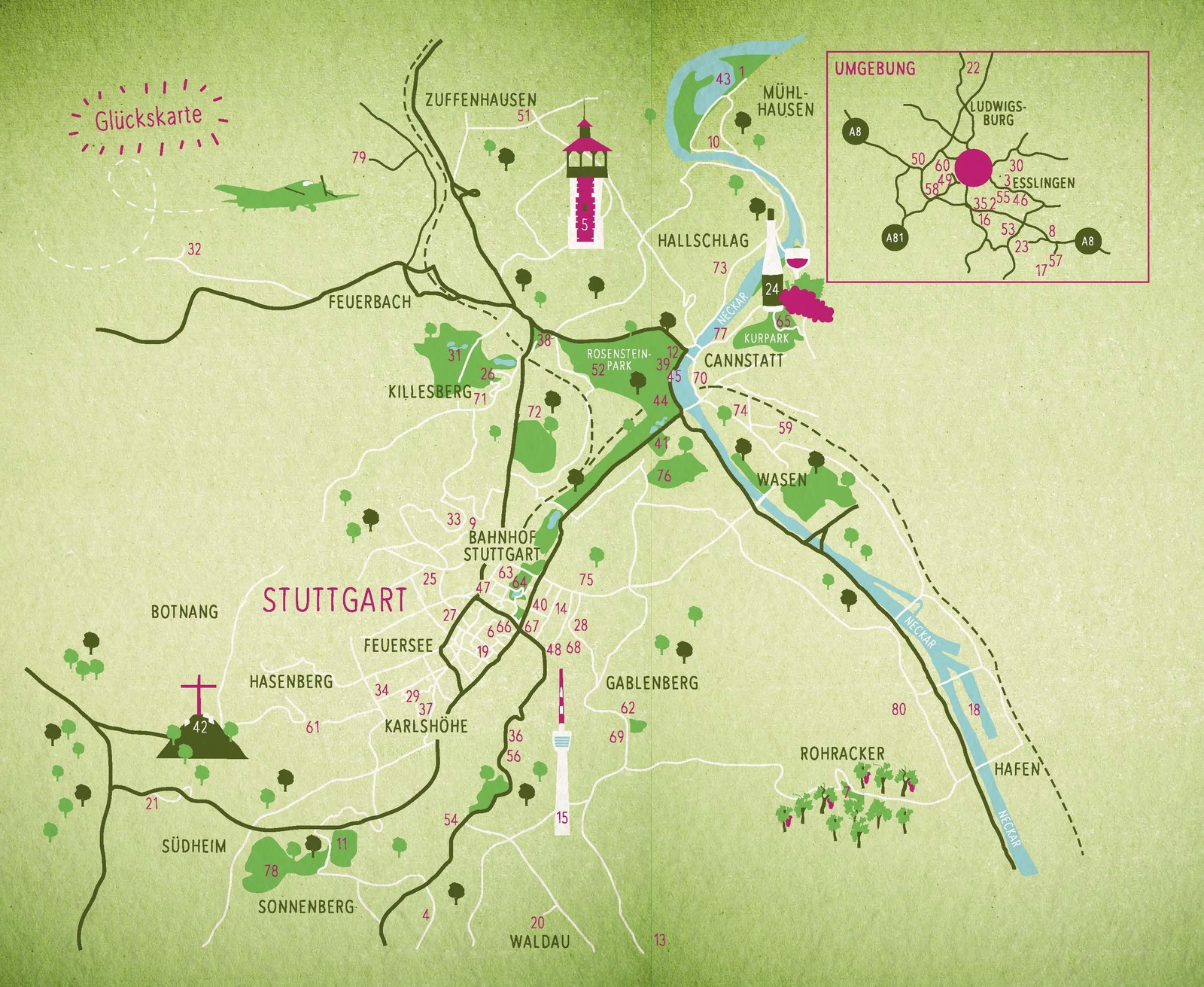Thumbnail - Grüne Glücksorte In Stuttgart - Johannes Quirin - 9783770021918