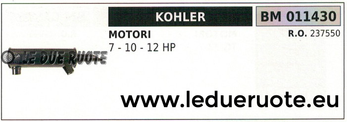 Marmitta d'Epoca Kohler 237550 - K241 K301 K321 - Restauro DOC