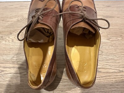 UNDANDY Wingtip Brogue Oxford Brown Mens Size 44 Size 11  display picture 1
