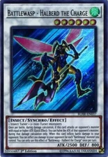 Yugioh! LP Battlewasp - Halberd the Charge - BLHR-EN037 - Ultra Rare - 1st Editi