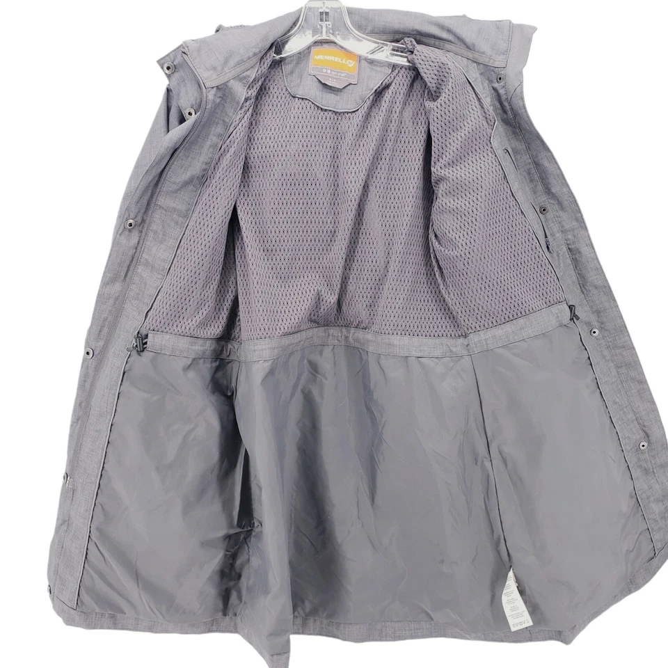 Chaqueta Parka Merrell Opti-shell Gris Con Capucha Talla PEQUEÑA Foto 4 de 4
