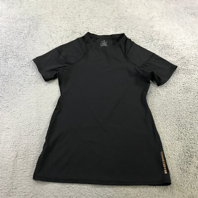 Tommie Copper Shirt Womens Medium Shoulder Centric Support Black Casual a342