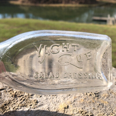 yacht club salad dressing bottle Vintage Chicago Nautical Lakehouse Decor Gift Guess black bodycon dress Vintage glass auto-optimized Color:as-pic This decorative