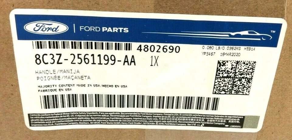 2008-2010 Ford F250 F350 Super Duty preto assento pista controle alavanca alça - Imagem 4 de 4