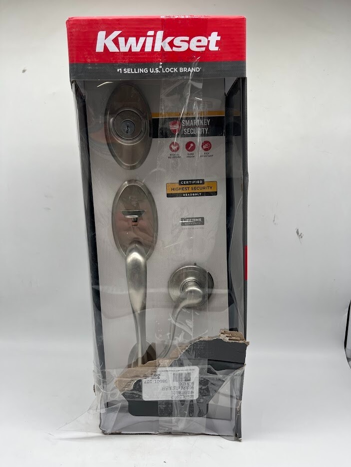 Kwikset Shelburne Satin Nickel Single Cylinder Door Handleset w/ SmartKey