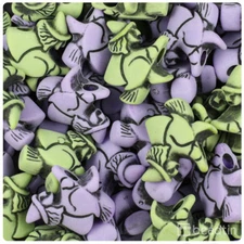 BeadTin Halloween Themed 24mm Witch Pony Beads (24pcs) - Style Choice