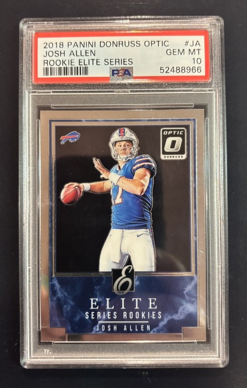 JOSH ALLEN ROOKIE 2018 Donruss Optic Elite Series #RES-JA Buffalo Bills PSA 10 
