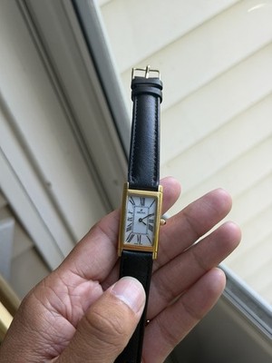 Vintage Delma Tank Watch Swiss Made Gold Tone