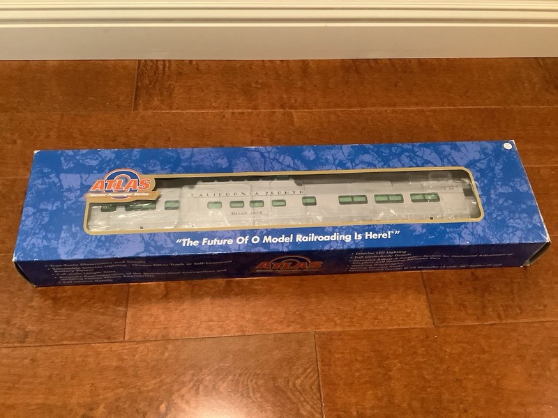 O SCALE Atlas 2 Rail Passenger Car California Zephyr Dome Chair  "Silver Sage"