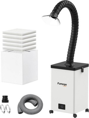 Laser Smoke Purifier 150W 280 m³ h HEPA Carbon Filtration