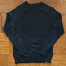 LNWOT MHL Margaret Howell Speckled Linen Wool Shaggy Crewneck Sweater Fits XS