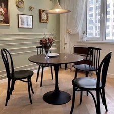 Round Dining Table Coffee Table 31.5 Inch Kitchen Table for Home Dining Room