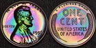1956 PROOF Lincoln Wheat 1 One Cent MONSTER Rainbow Toning (58-68)