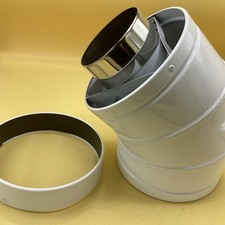 Grant ELBK2245/200 90-200 Vertical Balanced Flue High Level 45 Deg Elbow F&F