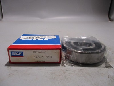 NEW SKF 6305-2RS1/C3 SEALED BALL BEARING