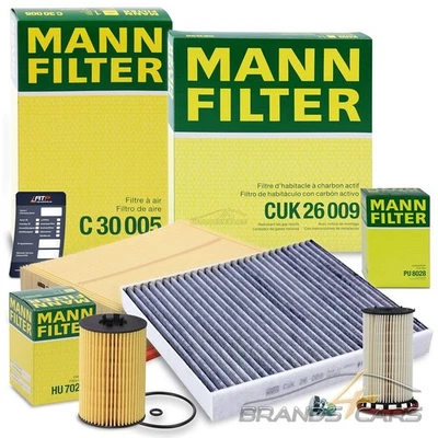 MANN INSPEKTIONSPAKET FILTERSATZ FÜR AUDI A3 Q3 SEAT SKODA VW GOLF 7 1.6 2.0 TDI - Bild 1 von 4