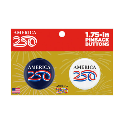 America 250 Officially Licensed 1.75'' Diameter Button Official NEW Two buttons!