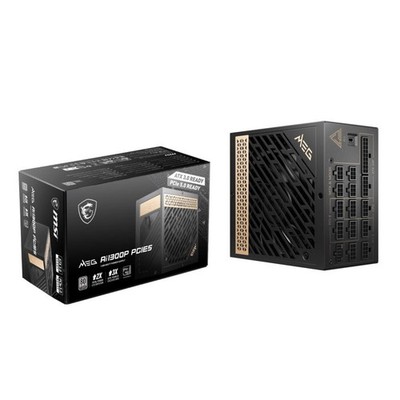 MSI 1300W ATX 3.0 Vollmodulares Netzteil MEG AI1300P PCIE5 Active Pfc/80 Plu