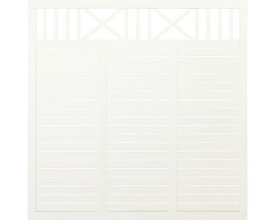 Zaun Hauptelement PLUS Nostalgi 180 x 180 cm RAL 9010 weiß