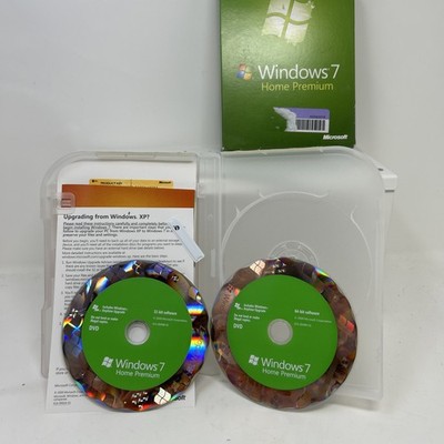 Microsoft Windows 7 Home Premium Full 32 Bit & 64 Bit DVD MS WIN =RETAIL BOX=