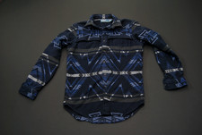 VTG Polo Ralph Lauren Blue Southwestern Flannel Shirt Men M Medium Aztec JM26 5