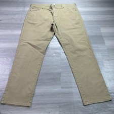 Peter Millar Pants Mens 42x32 Beige Khaki Cotton Stretch Chino Casual 5 Pocket