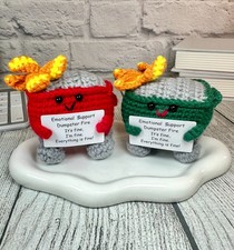 Dumpster Fire Funny Gift, Emotional Support Gift, Thinking of You- 2 Pieces