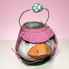 Dept 56 Easter / Spring Paper Mache Bucket Du...