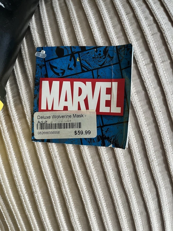 1995 Cómic Superhéroe Marvel X-Men Wolverine Adulto Máscara de Vinilo Difícil de Encontrar Disfraz De Colección Foto 4 de 4