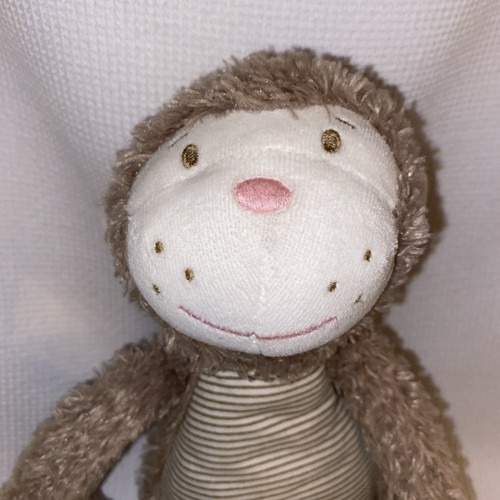 Magic Cabin Monkey Plush Belly Button Stuffed Animal Brown 2014 - Picture 2 of 8