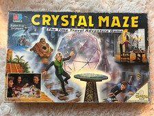 VINTAGE 1990's MB CRYSTAL MAZE BOARD GAME 90 % COMPLETE FOR SPARES