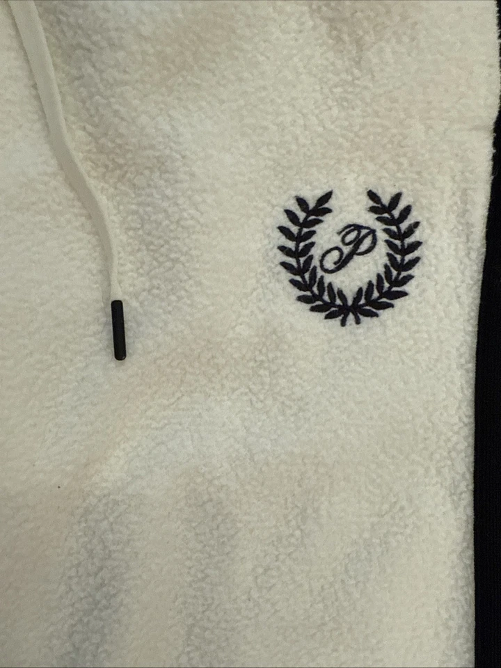 Victoria's Secret ROSA Talla XS Crema Reverso Polar Sudadera Recortada Foto 4 de 4