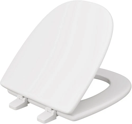 Jones Stephens C049WD00 MOLDED WOOD TOILET SEAT SQUAR - White - Picture 1 of 2