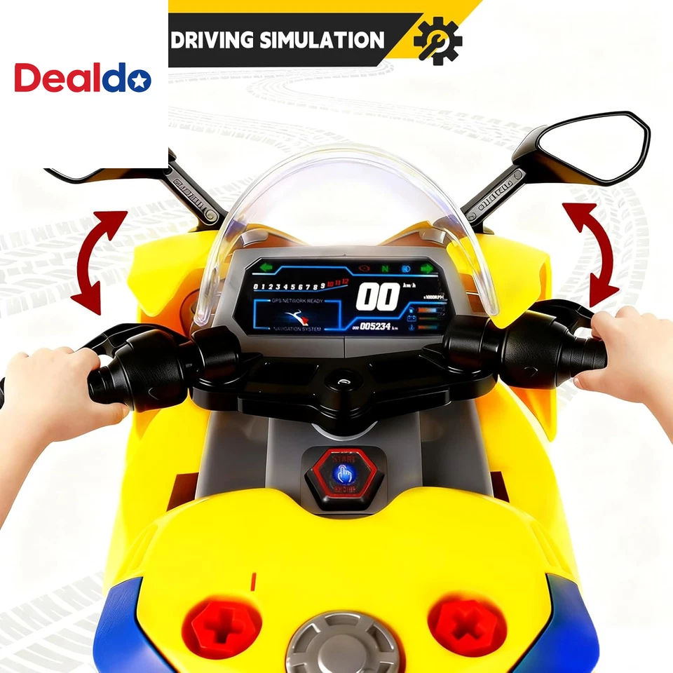 Juego de reparación mecánica para niños juguetes de motocicleta para desmontar 3-5, interactivo Foto 4 de 4