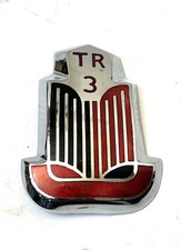 Tr3 Car Badge Metal Chrome Vintage Classic Car Emblem Restore Parts