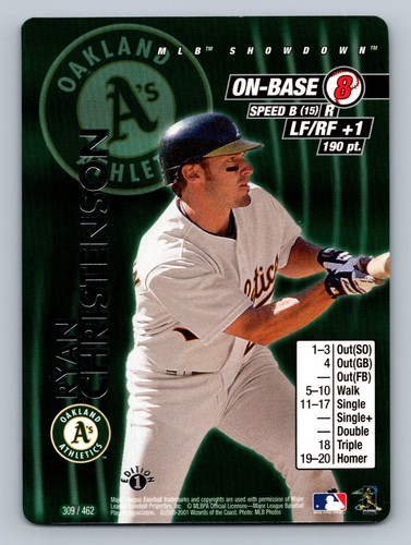 2001 MLB Showdown 1st Edition Ryan Christenson #309 card