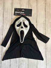 Ghost Face Mask Scream Fun World Halloween Costume NWT