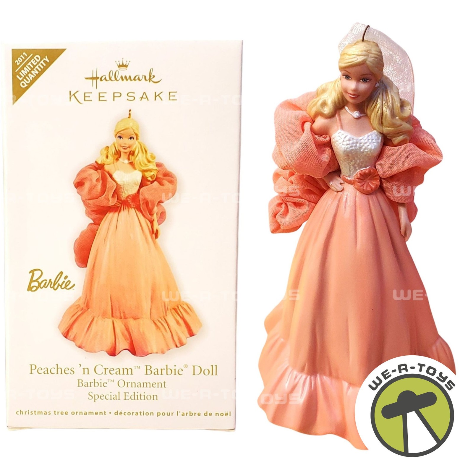 Peaches 'n Cream Barbie Doll Special Edition Ornament Hallmark Keepsake 2011