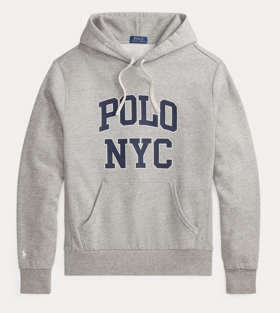 NEW* Men POLO RALPH LAUREN Fleece Graphic Hoodie LOFT HEATHER