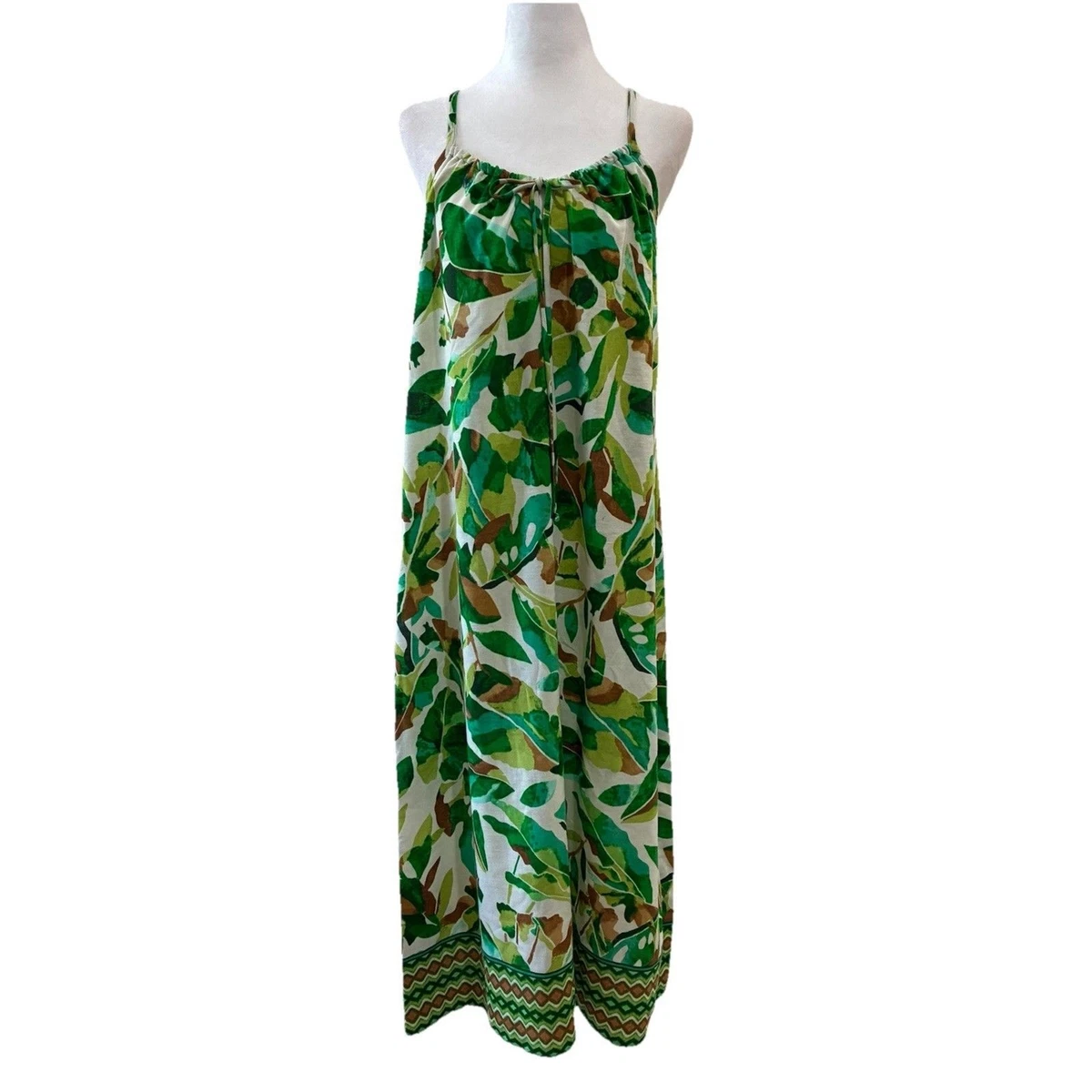 knee length dresses for ladies Emma petal-detail drawstring maxi dress in Blue