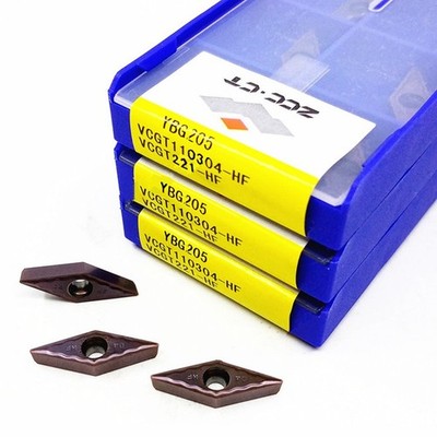 10pcs VCGT110304-HF YBG205 VCGT221-HF ZCC.CT CNC blade Carbide Inserts Original