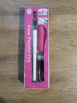 Pilot Parallel Calligraphy Pen 3.0mm 2 Ink Cartridges Fountain Pen NEW