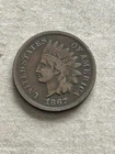 1867 indian head penny VF+